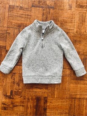 GAP sz 3 Years Toddler Gray Zip Knit Sweater